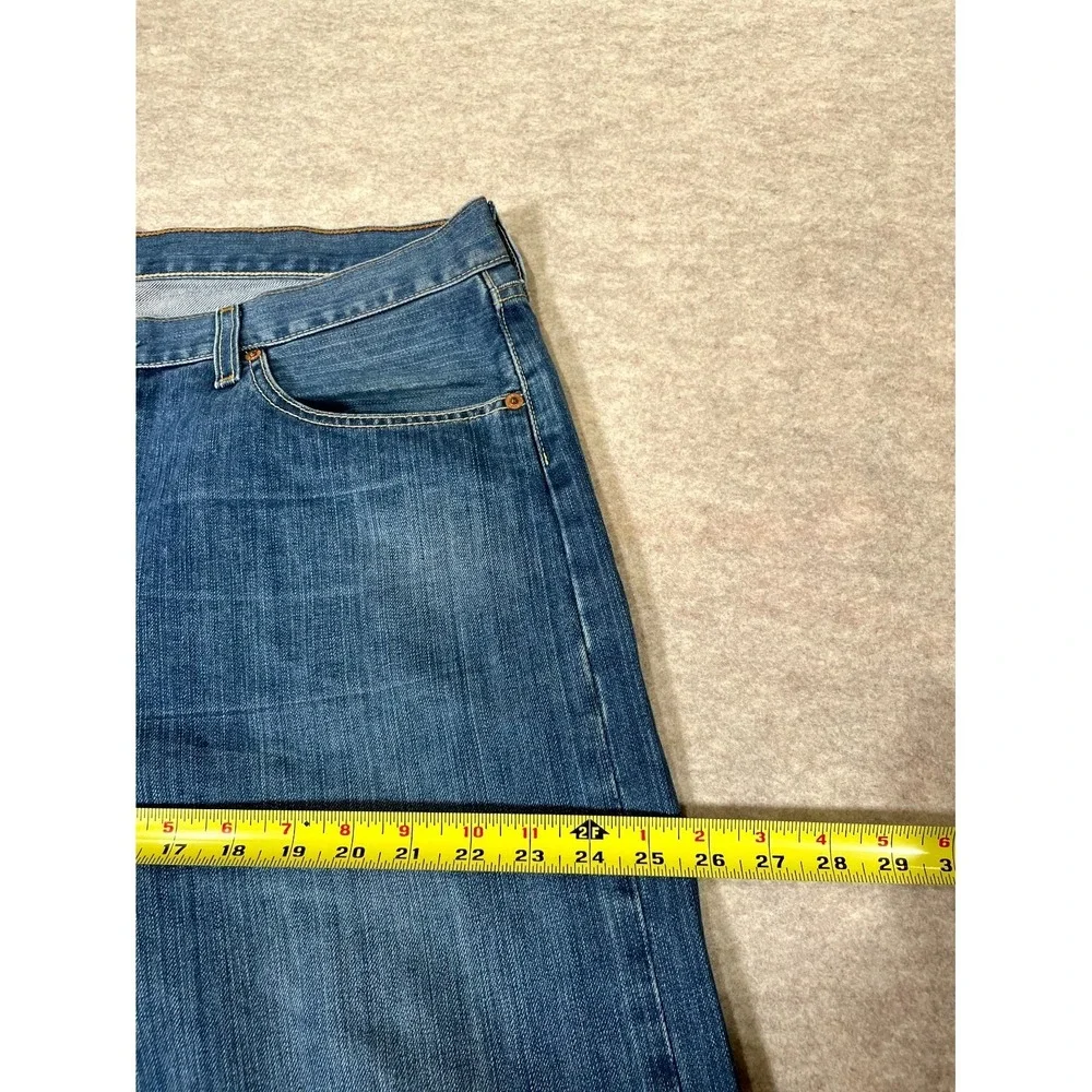 Levis‎ 501 Straight Leg Jeans Mens 38x34 Blue Whiskering Denim Cotton Button Fly